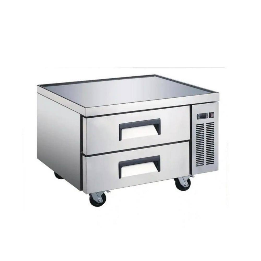 Cooler Depot 48 in. W 9.6 cu. ft. Commercial Chef Base Refrigerator Cooler in Stainless Steel DXXCB48