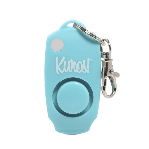 Kuros By Mace Personal Alarm Keychain Light Blue