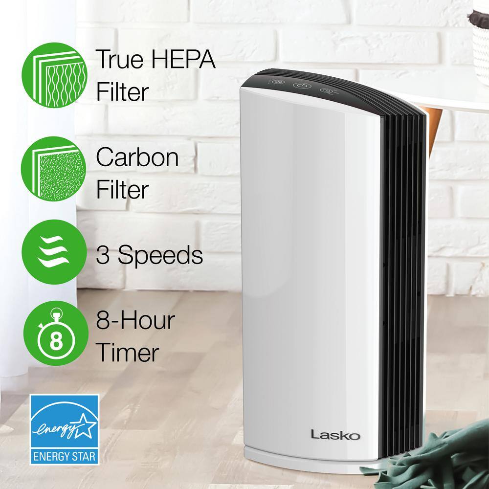 Lasko HEPA Filter Room Air Purifier with Total Protect Filtration LP300