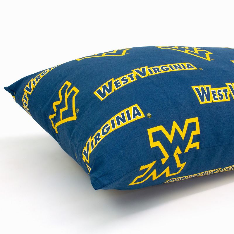 NCAA West Virginia Mountaineers Set of 2 King Pillowcases