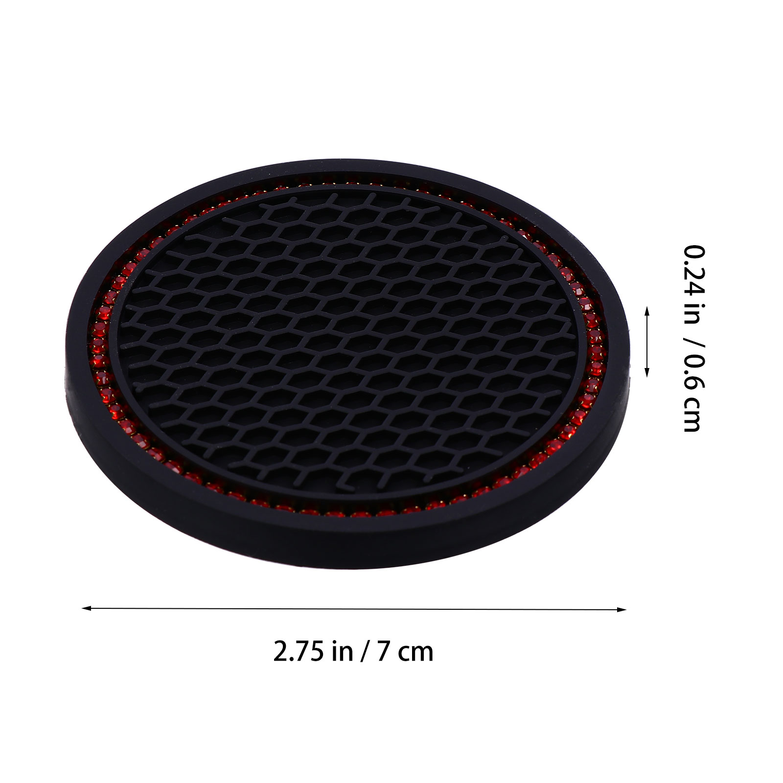 NICEXMAS 2pcs Car Water Coaster Mat Car Non-slips Coaster Mat Cup Cushion Cup Placemat