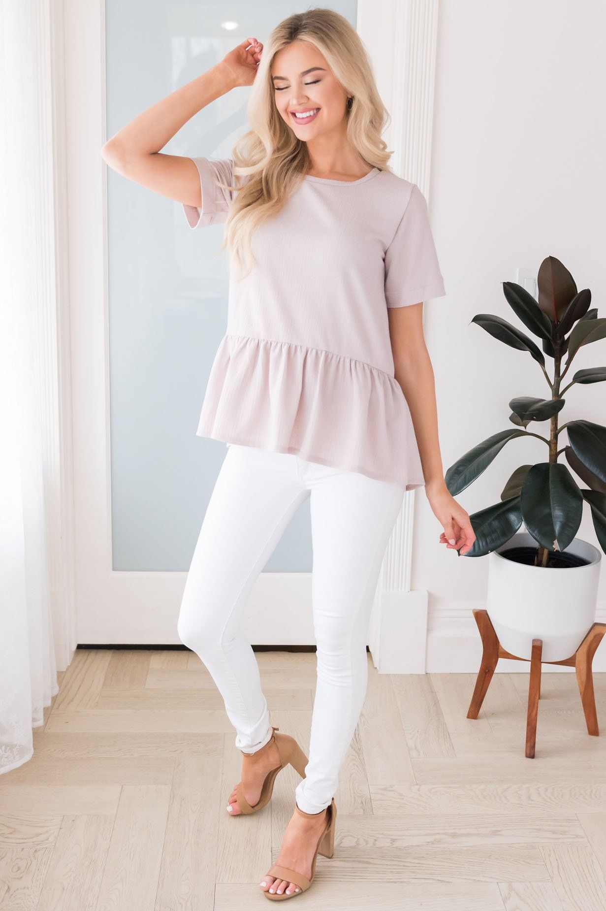 Never Too Late Tiered Top