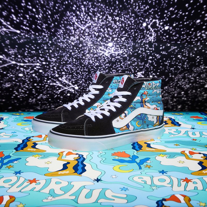 Customs Colorful Zodiac Aquarius Sk8-Hi