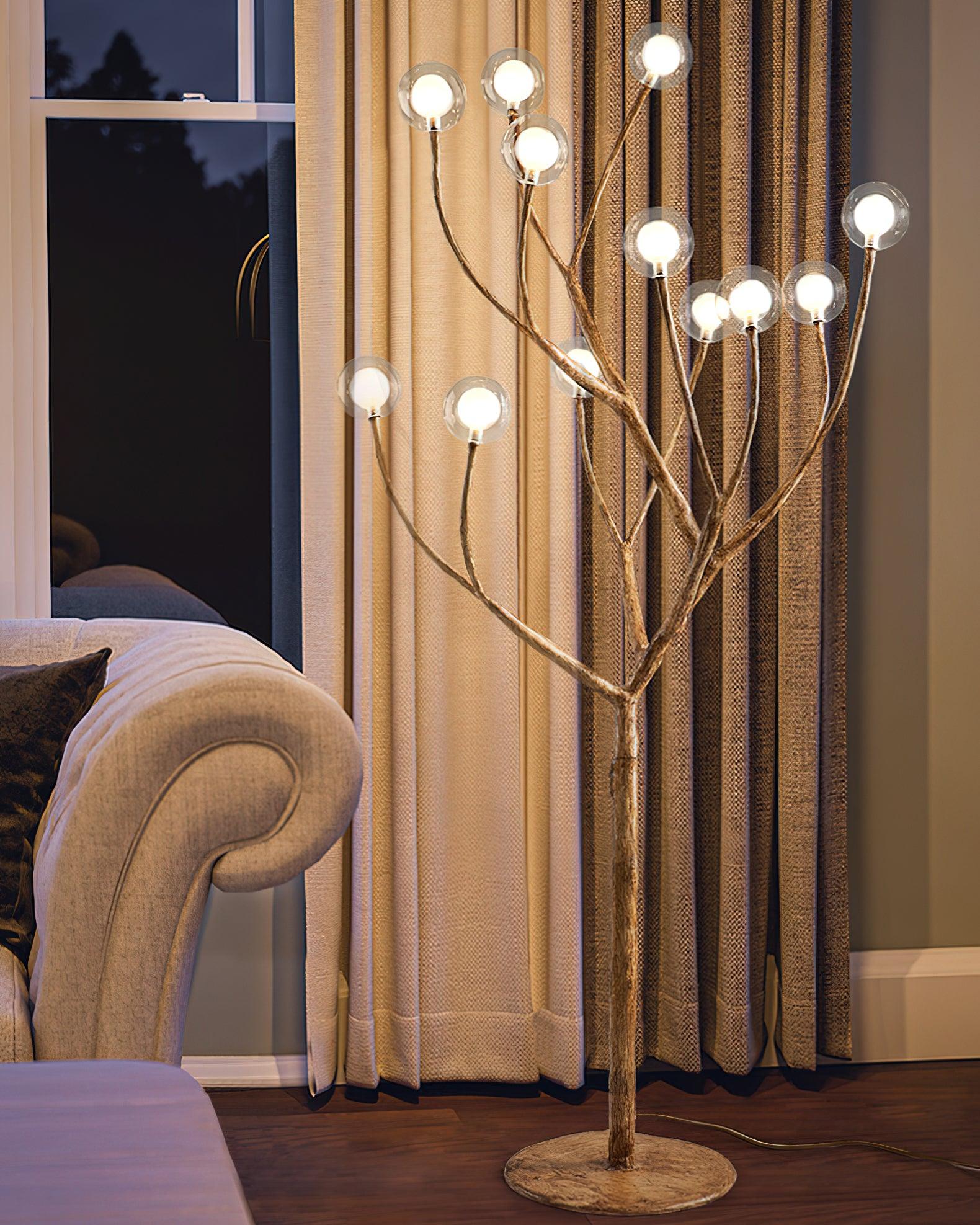 Imitation Wood Floor Lamp