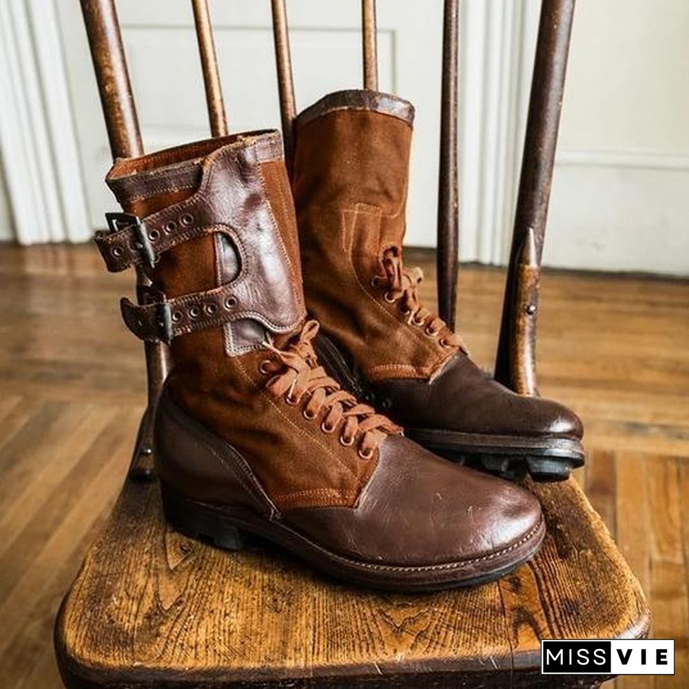 Original Design Leather Army Boots