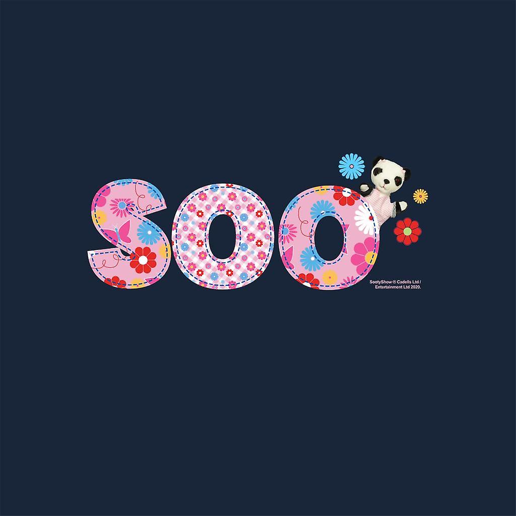 Sooty Soo Floral Text Mug