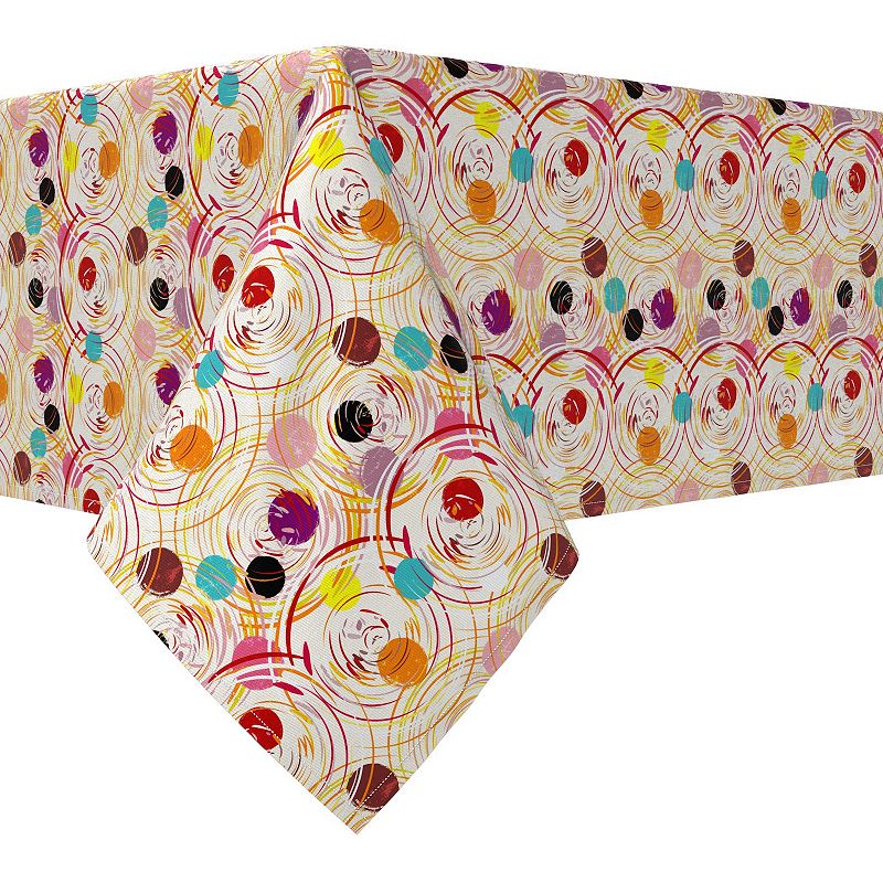 Rectangular Tablecloth， 100% Cotton， 52x104， Floral 196