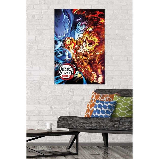 Trends International Demon Slayer Mugen Train Versus One Sheet Unframed Wall Poster Prints