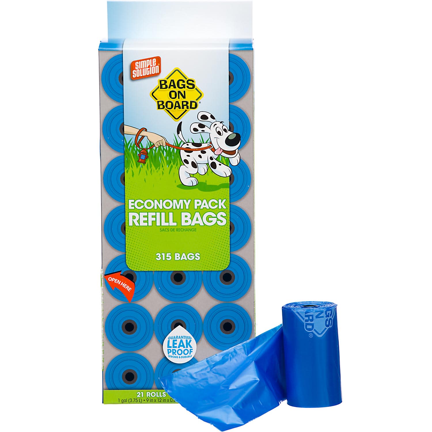 Bags on Board Doggie Clean-Up Bags， 315 Count