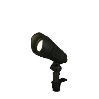 Hampton Bay 9.8-Watt Millennium Black Adjustable Light Color Outdoor Integrated LED Landscape Spot Light IWH2301LL-7