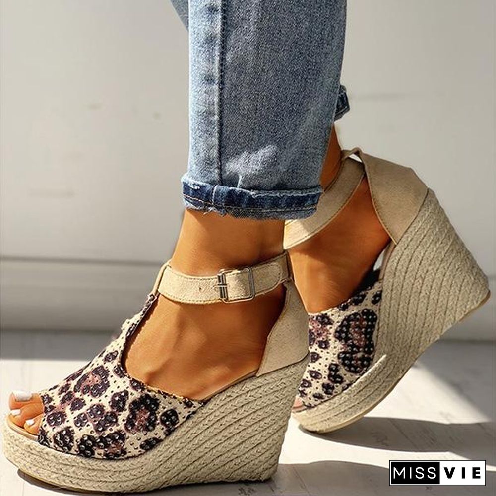 Women Summer Fish Mouth Wedge Sandals