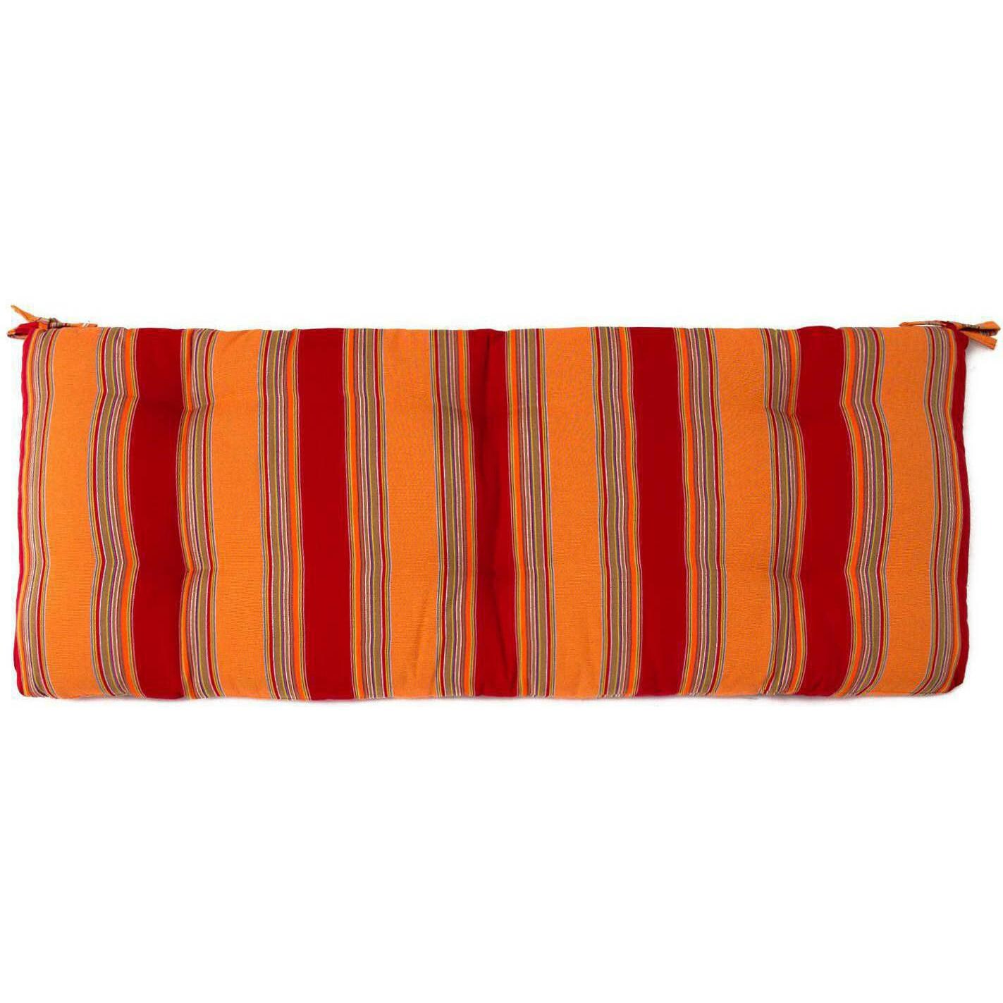 Sunbrella Bravada Salsa Small Outdoor Replacement Bench Cushion By Signature