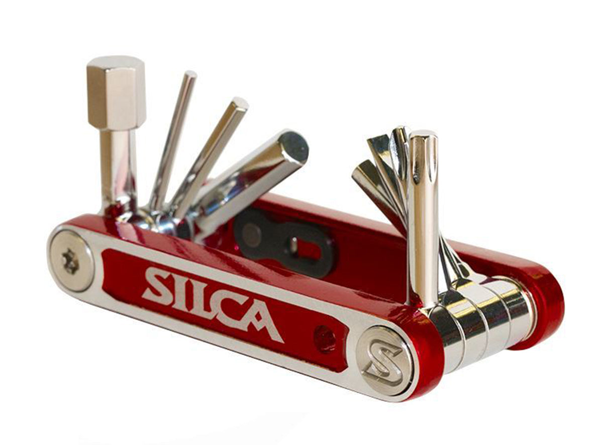 Silca Italian Army Knive - Nove - Red-Silver
