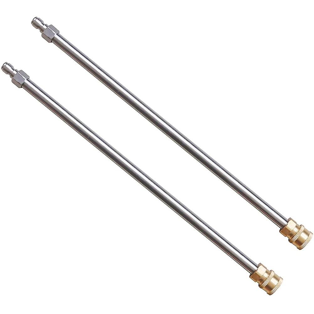 17 Inch Pressure Washer Extension Wand With 1/4''quick Connect Power Washer Lance 2 Pack Stainless Steel Car Wash Tool