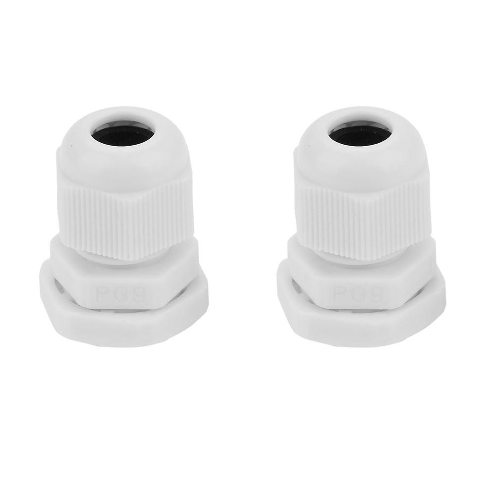 10pcs/set Ip68 Waterproof White Nylon Plastic Cable Gland Connector (pg9)