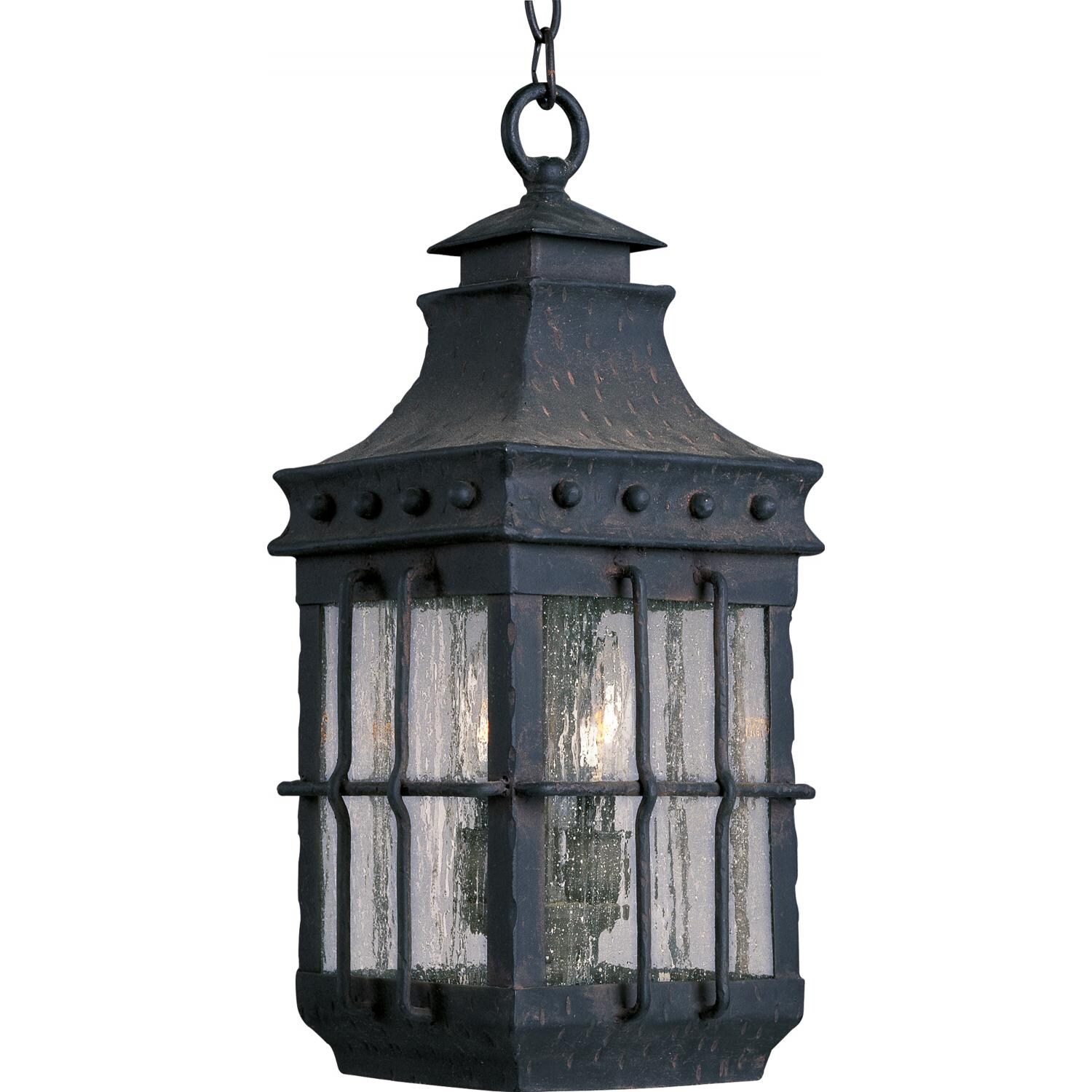 Maxim Nantucket Three Light 18-Inch Outdoor Hanging Lantern