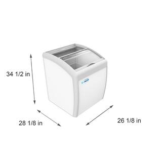 Koolmore 5.7 cu. ft. Manual Defrost Commercial Chest Freezer Ice Cream Display in White KICF-26