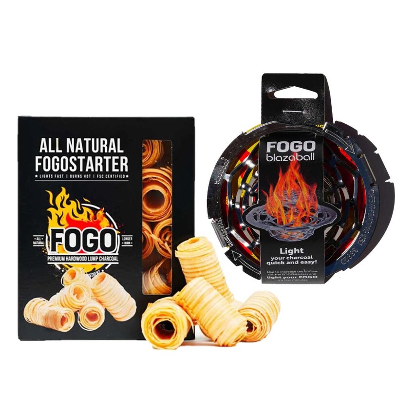 FOGOStarters Natural Firestarters and Blazaball Combo Kit