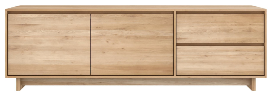 Oiled Oak TV Cabinet  OROA Wave   Contemporary   Entertainment Centers And Tv Stands   by Oroa   Distinctive Furniture  Houzz