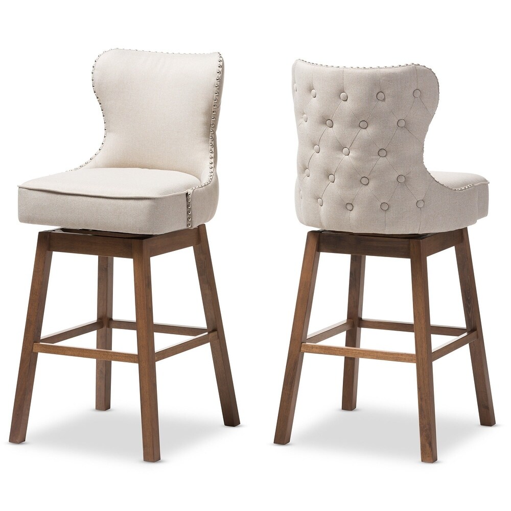 Gradisca Modern and Contemporary 2 Piece Swivel Bar Stool Set