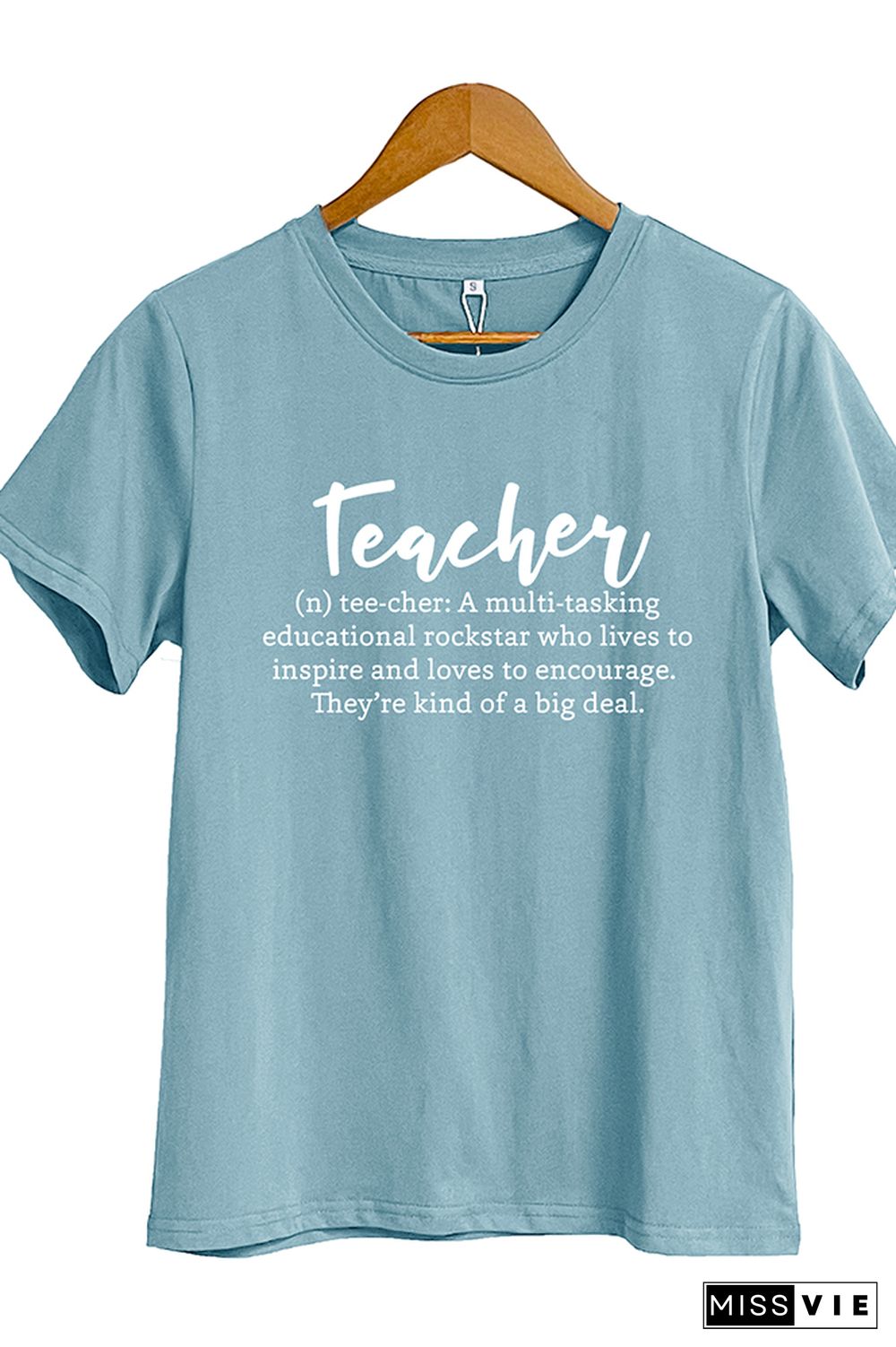 Teacher Definition Print Short Sleeve Graphic Tee Wholesale