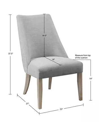 Martha Stewart Collection Winfield 19 High 2 Piece Upholstered Dining Chair