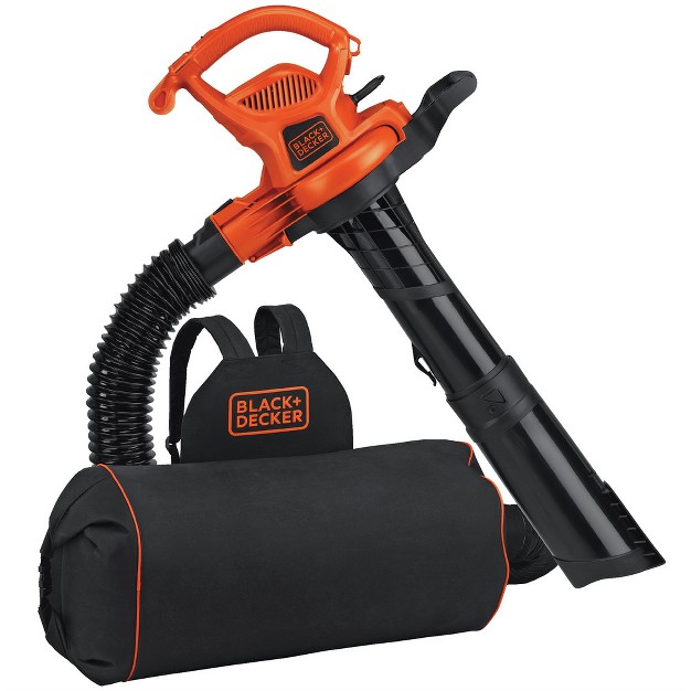 Black amp Decker Bebl7000 Vacpack 120v 240v 12 Amp Corded 3 in 1 Leaf Blower vacuum mulcher