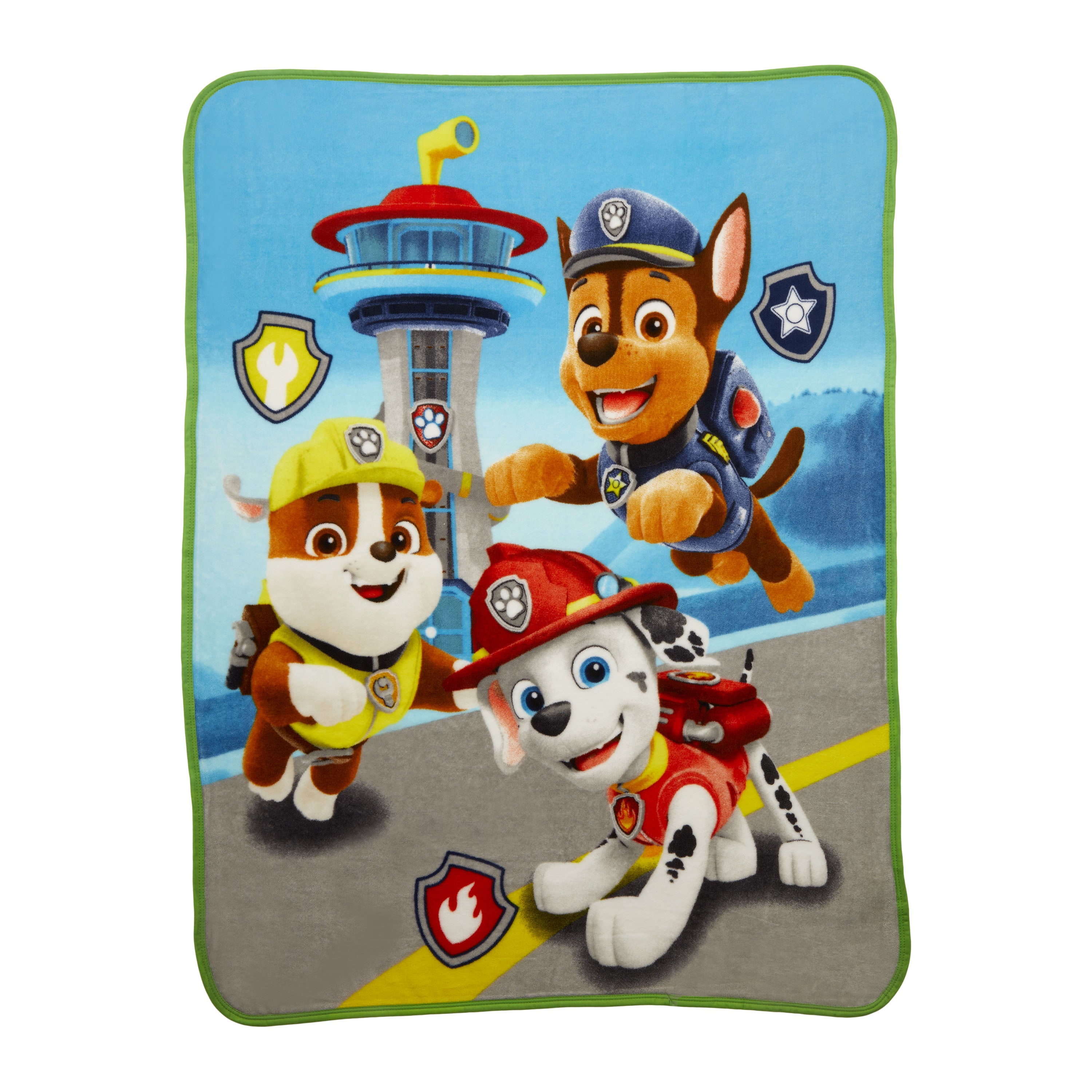 PAW Patrol Kids Fleece Throw Blanket， 46 x 60， Blue， Nickelodeon