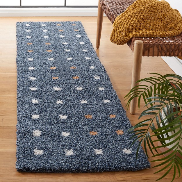 Calico Shag Clc102 Power Loomed Area Rug Safavieh