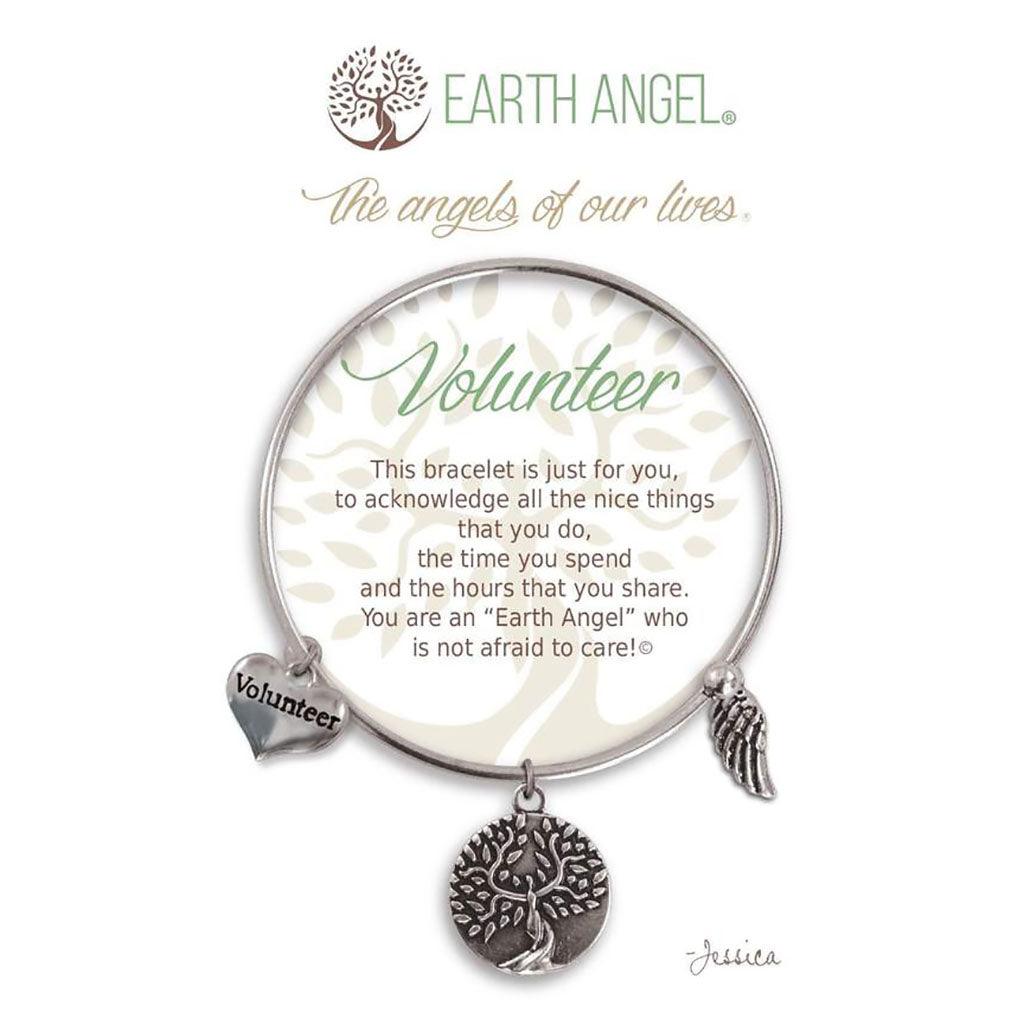 Earth Angel  Volunteer Bracelet in Silver