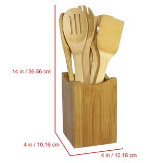 Oceanstar Bamboo Cooking Utensil Set (7-Piece) KT1279