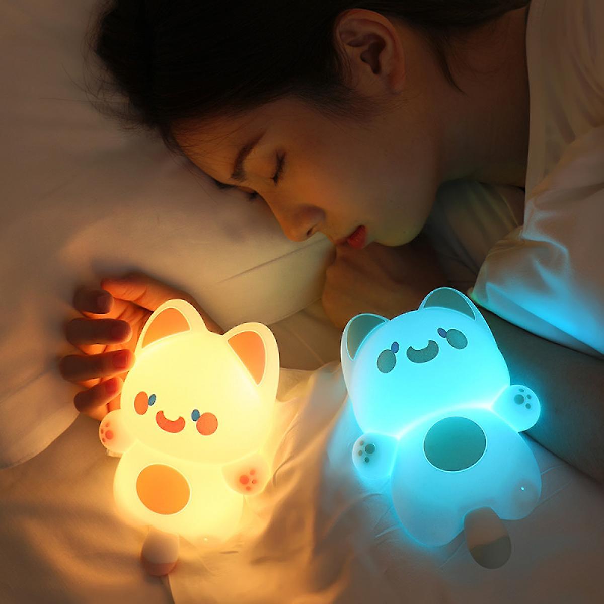 Cute Night Light For Kids，baby Night Light，tap Control Nursery Night Lamp，usb Rechargeable，birthday Gifts For Baby(2pcs)