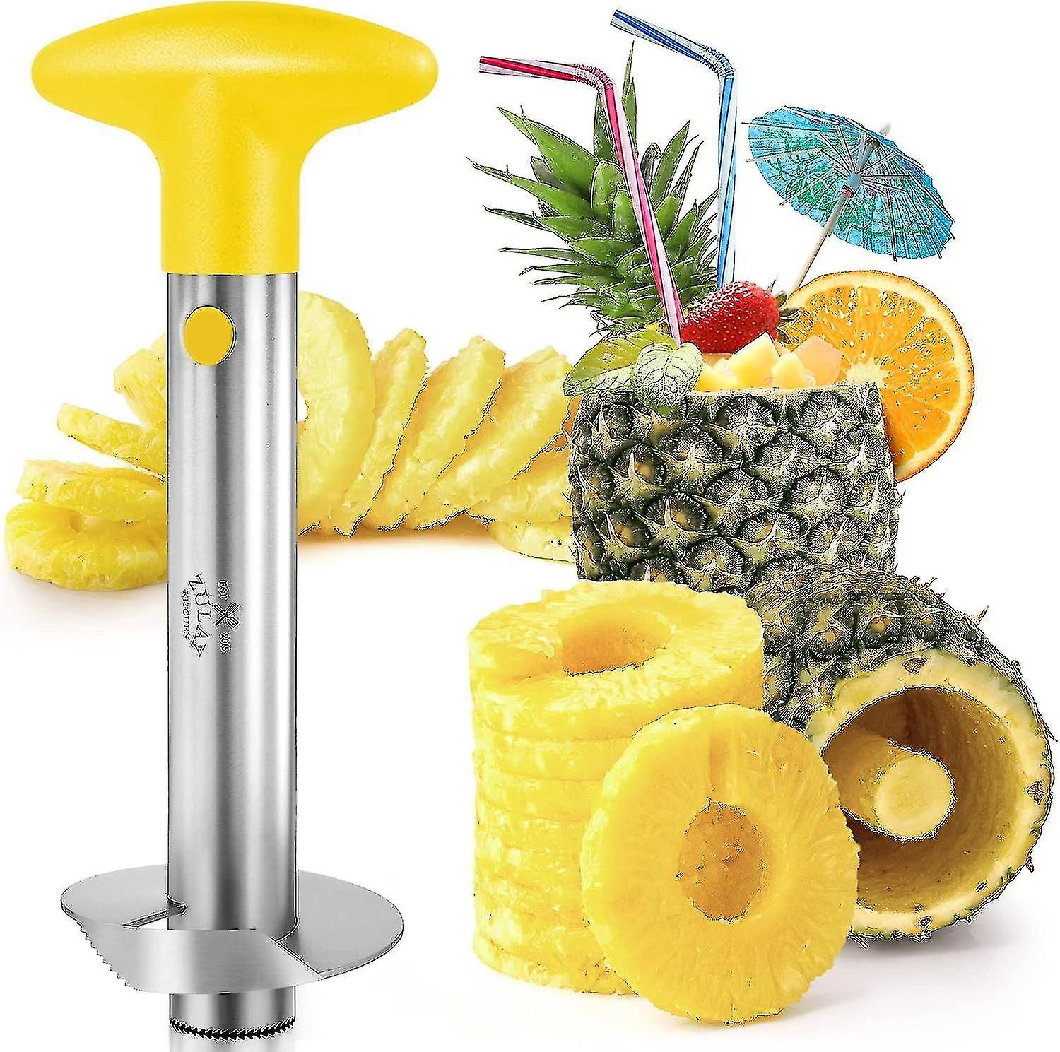 Kitchen Pineapple Corer And Planer Tool - Stainless Steel Pineapple Cutter For Easy Removal And Cutt