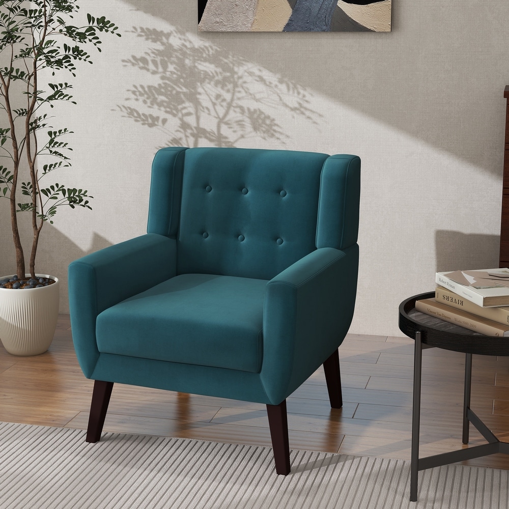 Modern Accent Chair Velvet Armchair