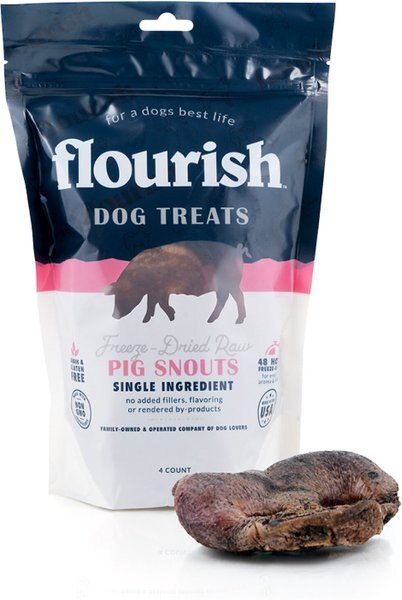 Flourish Pig Snouts Freeze-Dried Dog Treats