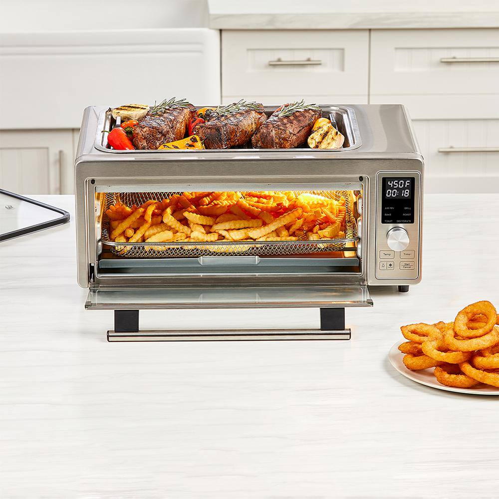 Emeril Lagasse Emeril 1700-Watt 6-slice Silver Convection Toaster Oven with Grill ELPG