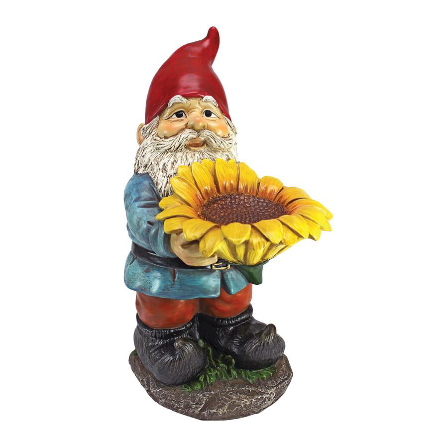 Design Toscano Sunflower Sammy Garden Gnome Statue