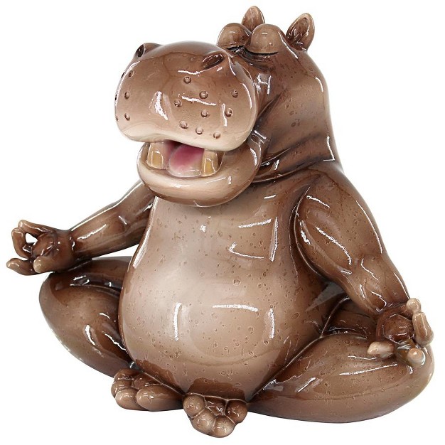 Design Toscano A Ton Of Zen Yoga Hippo Garden Statue