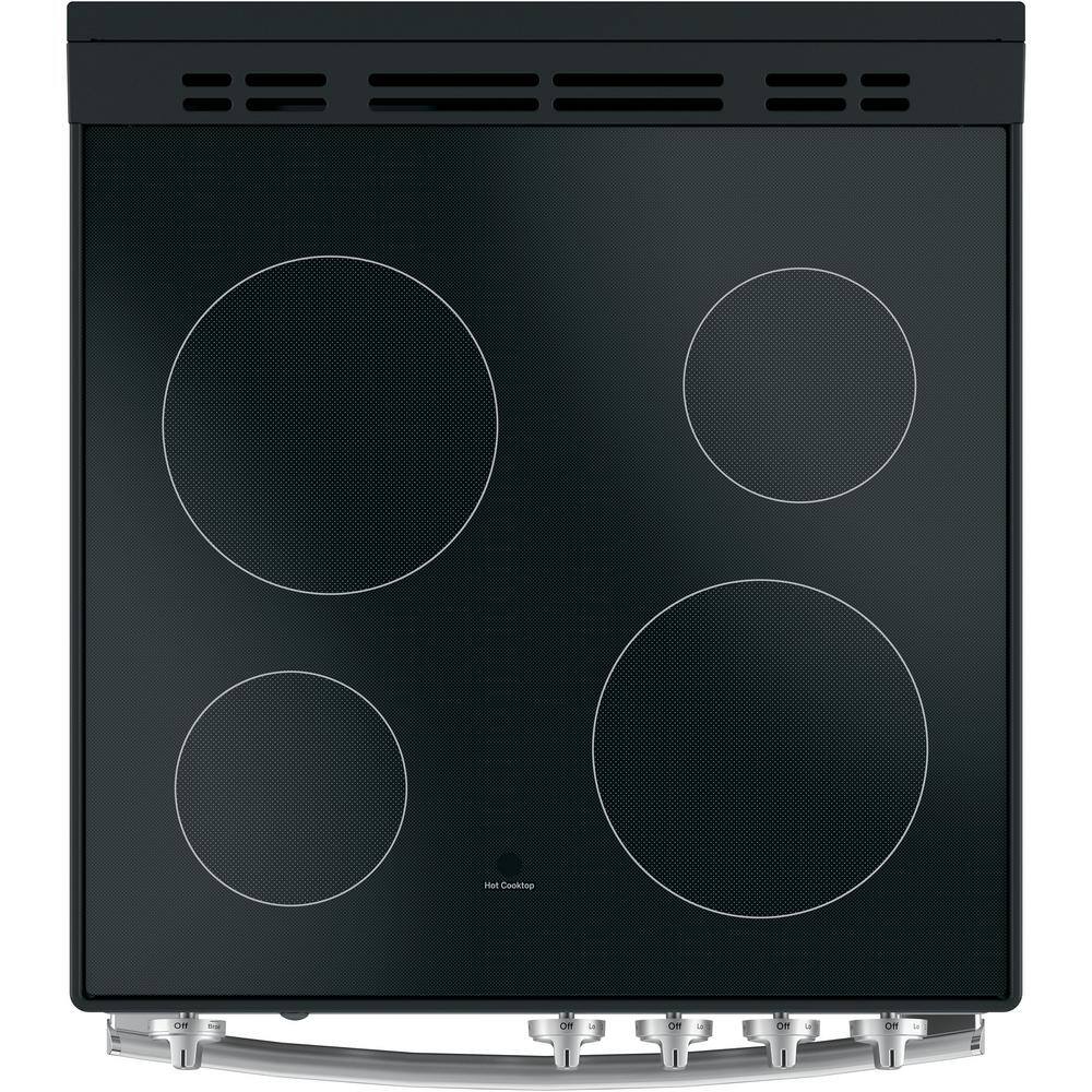 GE 24 in. 2.9 cu. ft. Element Freestanding Electric Range in Stainless Steel JAS640RMSS