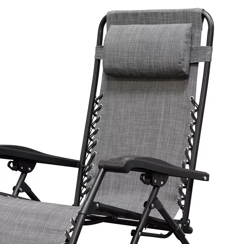 Caravan Canopy Infinity Zero Gravity Steel Frame Patio Deck Chair (Pair)