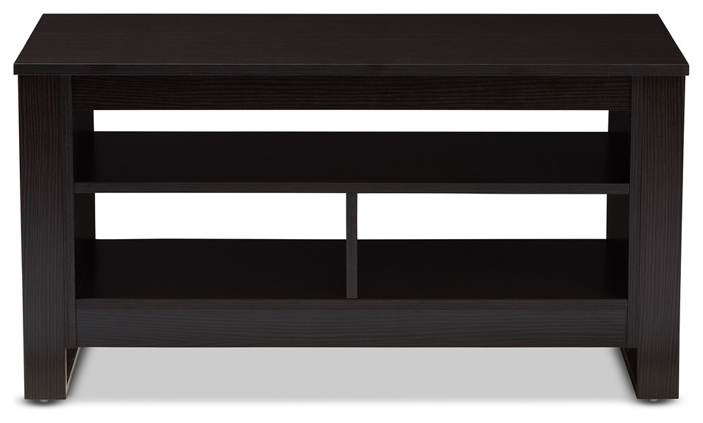 Nerissa Wenge Brown Coffee Table   Transitional   Coffee Tables   by HedgeApple  Houzz