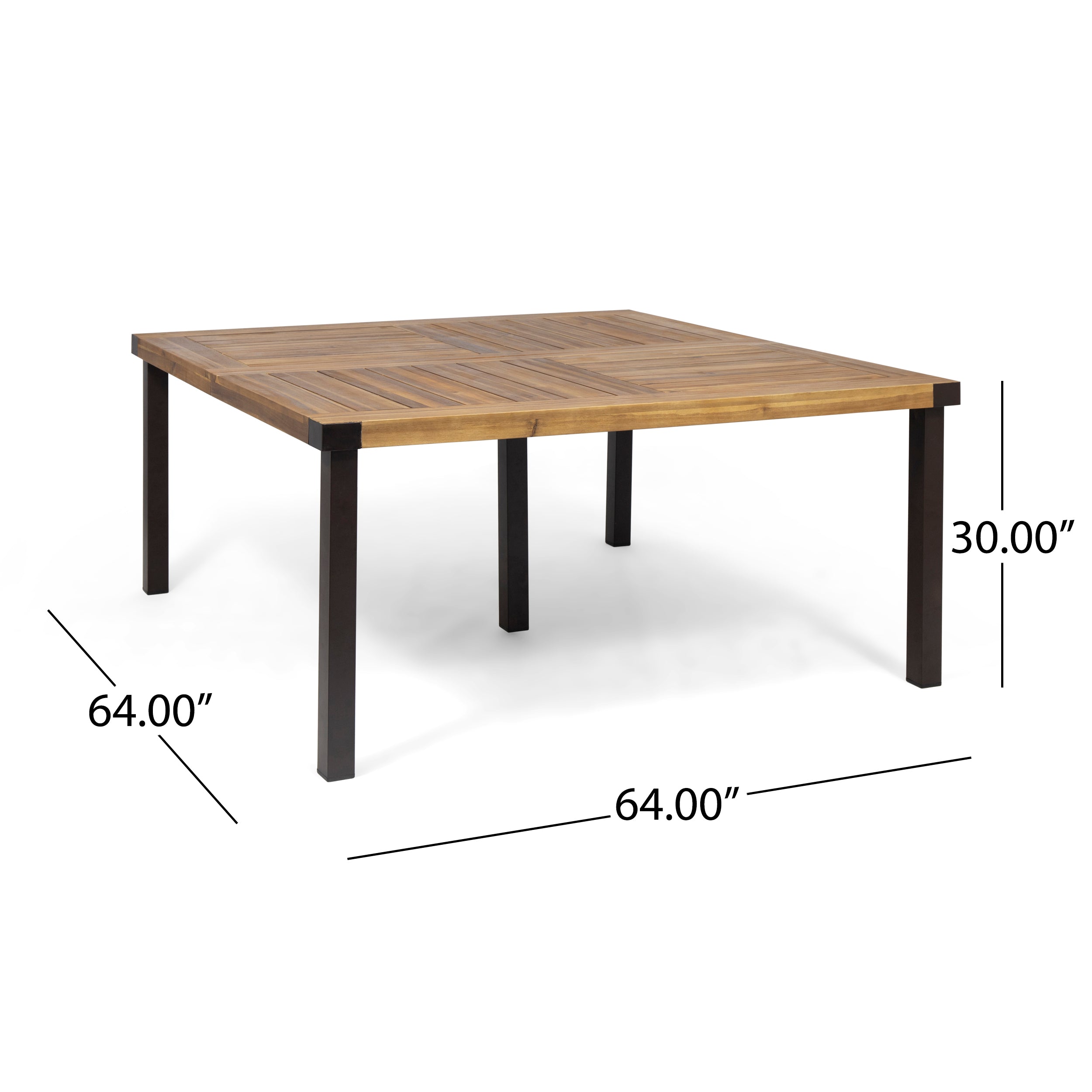 Maggie Outdoor Acacia Wood Dining Table