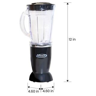 Total Chef Miracle Blender 12 pc Bullet Blender Set 1L Carafe Plus Travel Cups and Lids MBLS01