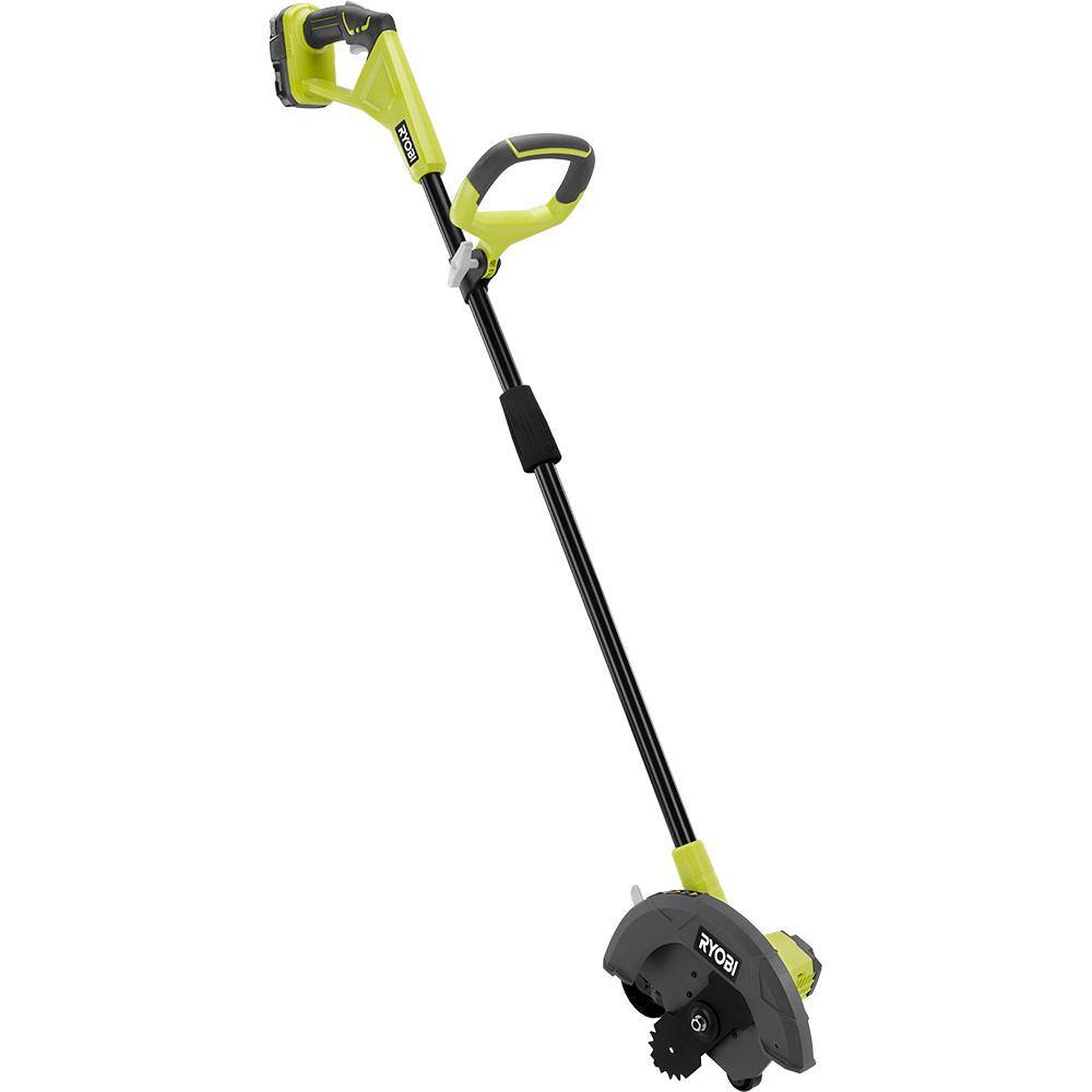 RYOBI ONE+ 18V 9 in. Cordless Battery Edger with 2.0 Ah Battery and Charger P2310