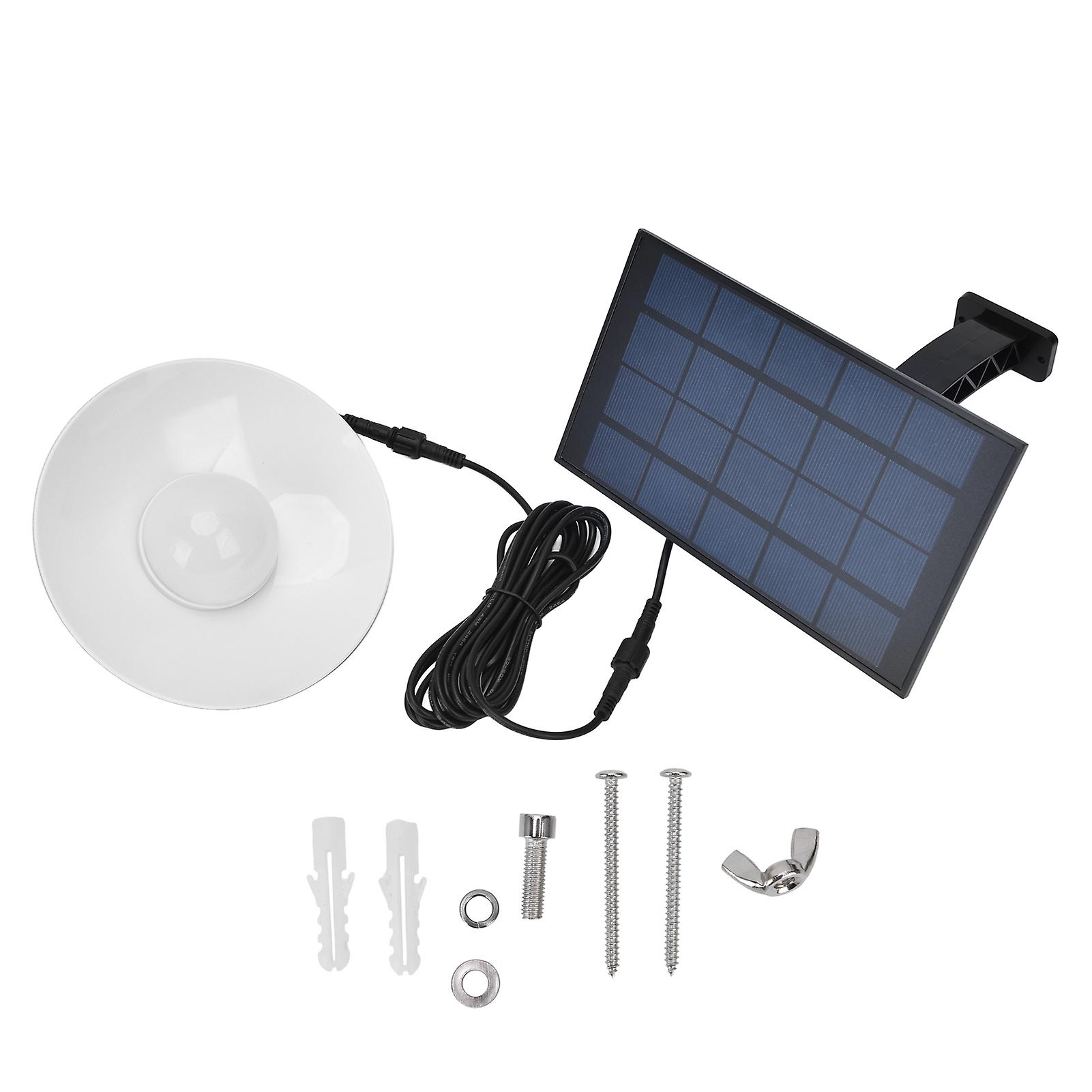 LED Solar Lamp with Solar Panel IP65 Waterproof Ceiling Lamp Garden Light for Outdoor Courtyard