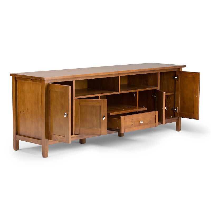 Simpli Home Warm Shaker Rustic TV Media Stand