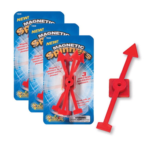 Primary Concepts PC 1828 3 Magnetic Spinners Set O...