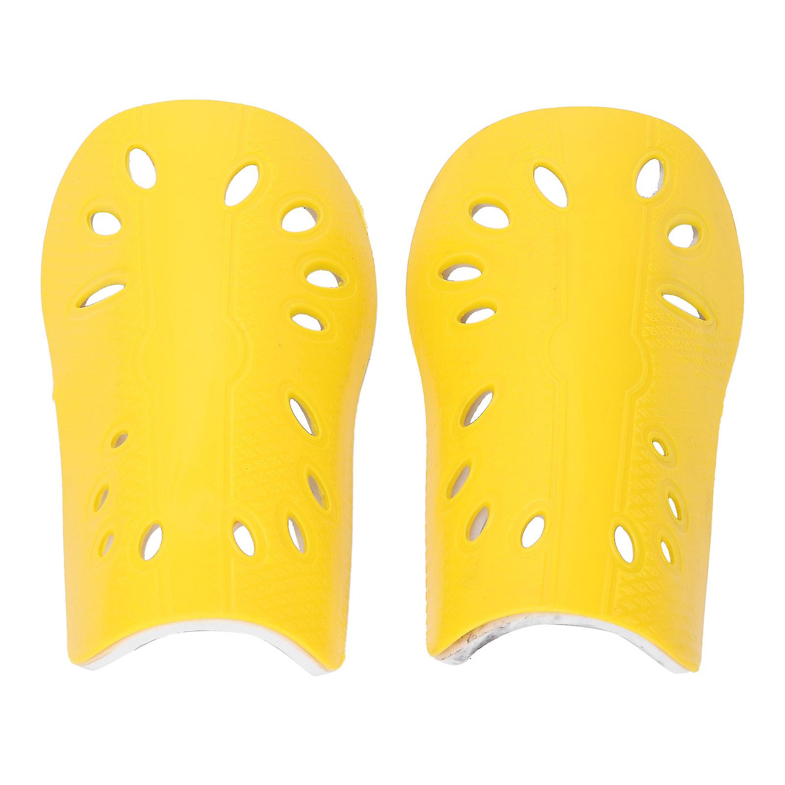 Children Soccer Shin Guards Perforated Breathable Protective Soccer Gear For Toddlersyellow