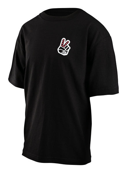 Troy Lee Designs Peace Out Short Sleeve Tee - Youth - Black