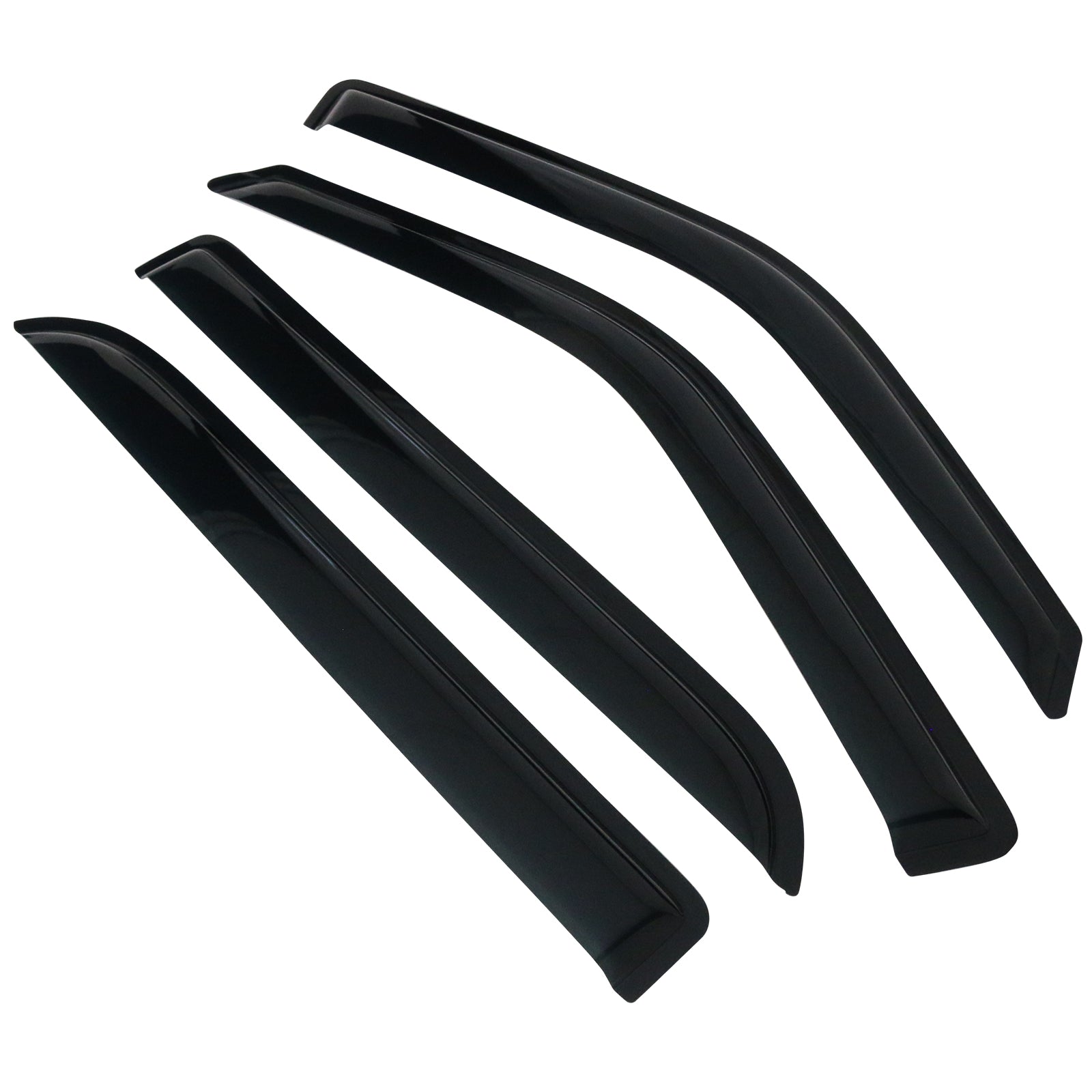 Ikon Motorsports Compatible with 97-17 Expedition 98-17 Lincoln Navigator Window Visors Vent Deflector Rain Guard Outside Mount 2000 2001 2002 2003 2004 2005 2006 2007 2008 2009 2010 11 12 13 14 15 16